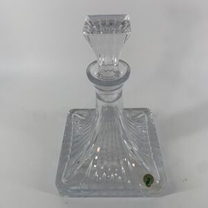 Waterford Crystal Clarion Ships Decanter Square Lead Crystal Made in Slovenia